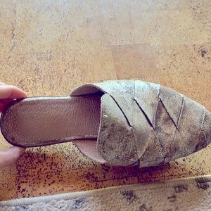 Seychelles | Existence Metallic Slip On Mules 8.5